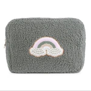NWT PERFECT Stoney Clover Large Sherpa Pouch w/ Rainbow Patch